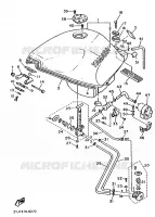 RESERVOIR A ESSENCE pour Yamaha FZR 1988