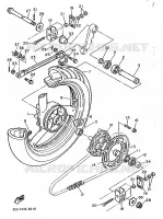ROUE ARRIERE pour Yamaha FZR 1988