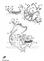 CARENAGES 1  pour Yamaha FZR 1988