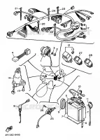 PARTIE ELECTRIQUE 2 pour Yamaha FZR 1988