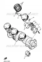 VILEBREQUIN / PISTON pour Yamaha FZR 1989