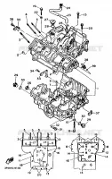 CARTER MOTEUR pour Yamaha FZR 1989
