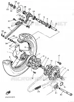 ROUE ARRIERE pour Yamaha FZR 1989