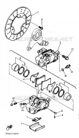 ETRIER DE FREIN ARRIERE pour Yamaha FZR 1989
