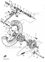 ROUE ARRIERE pour Yamaha FZR 1989