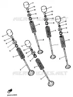 SOUPAPE pour Yamaha FZR 1989