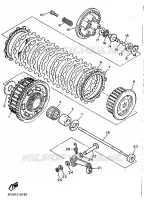 EMBRAYAGE DE DEMARREUR pour Yamaha FZR 1989