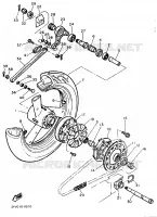 ROUE ARRIERE pour Yamaha FZR 1989