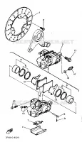 ETRIER DE FREIN ARRIERE pour Yamaha FZR 1989