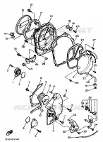 CARTER   MOTEUR 1 pour Yamaha FZR 1989