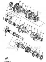 TRANSMISSION pour Yamaha FZR 1989