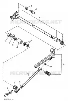 AXE DE SELECTEUR / PEDALE pour Yamaha FZR 1989