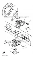 ETRIER DE FREIN ARRIERE pour Yamaha FZR 1989