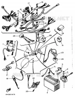 PARTIE ELECTRIQUE 2 pour Yamaha FZR 1989