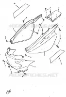 COUVERCLE LATERAL pour Yamaha BWS 1998