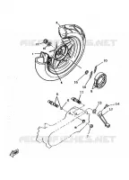 ROUE ARRIERE pour Yamaha NEXT GENERATION 1997