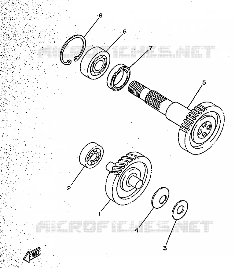 TRANSMISSION Yamaha SCOOTER 50 1996 JOG R  CY50R JOG R