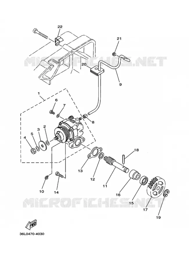 POMPE A HUILE Yamaha MOTO 100 1996 RX  RX100
