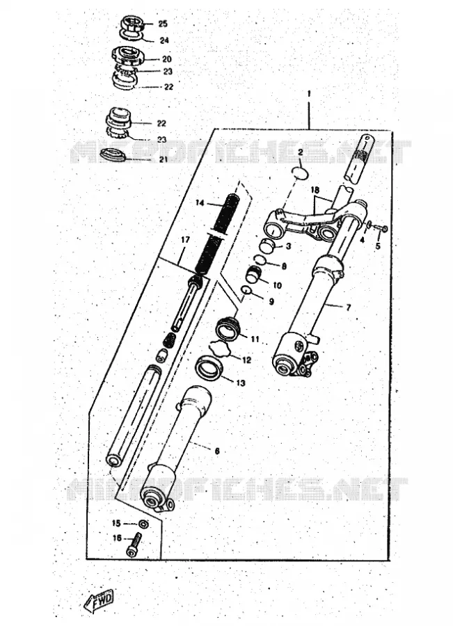 FOURCHE Yamaha SCOOTER 50 1996 ROCKET  CW50RSP