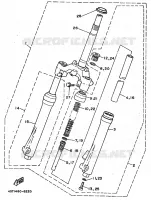 FOURCHE pour Yamaha CRYPTON 1996