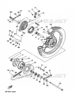 ROUE ARRIERE pour Yamaha CRYPTON 1996