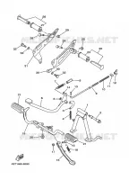 SUPPORT / REPOSE PIEDS pour Yamaha CRYPTON 1996