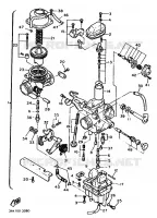 CARBURATEUR pour Yamaha TT 1990