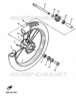 ROUE AVANT pour Yamaha TT 1990