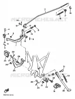 SUPPORT / REPOSE PIEDS pour Yamaha TT 1990
