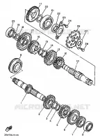 TRANSMISSION pour Yamaha TT 1990