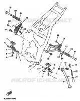 SUPPORT / REPOSE PIEDS pour Yamaha SUPERTENERE 1990