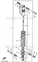 AMORTISSEUR ARRIERE pour Yamaha YZ 1989