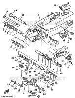 BRAS ARRIERE pour Yamaha YZ 1989
