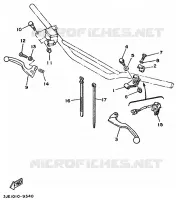 COMMODO / LEVIER pour Yamaha YZ 1989