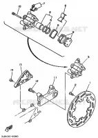 ETRIER DE FREIN ARRIERE pour Yamaha YZ 1989
