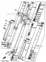 FOURCHE pour Yamaha YZ 1989