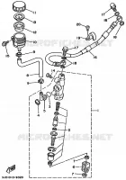 MAITRE CYLINDRE DE FREIN ARRIERE pour Yamaha YZ 1989