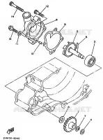 POMPE A EAU / DURITES pour Yamaha YZ 1989