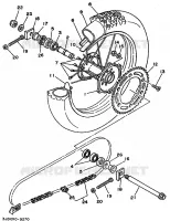 ROUE ARRIERE pour Yamaha YZ 1989