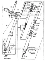 FOURCHE pour Yamaha FJ 1988
