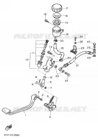 MAITRE CYLINDRE DE FREIN ARRIERE pour Yamaha FJ 1988