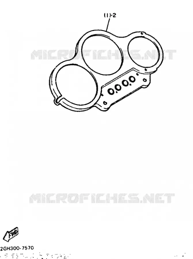 PIÈCES OPTIONNELLES - COMPTEUR Yamaha MOTO 1000 1987 FZR  FZR1000