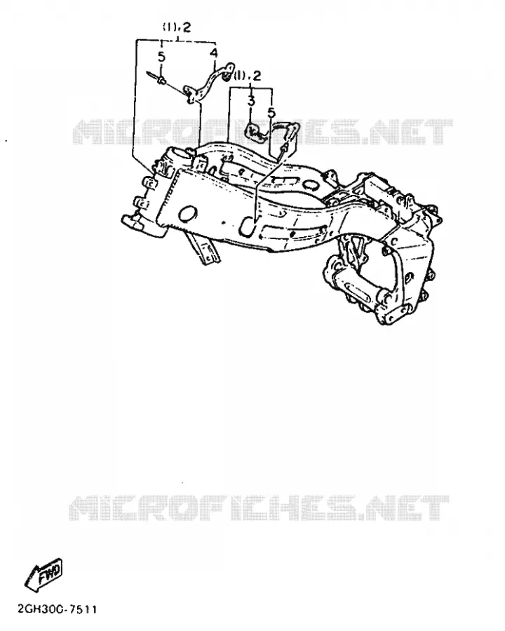 PIÈCES OPTIONNELLES Yamaha MOTO 1000 1987 FZR  FZR1000
