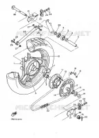 ROUE ARRIERE pour Yamaha FZ 1986