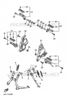 SUPPORT / REPOSE PIEDS pour Yamaha FZ 1986
