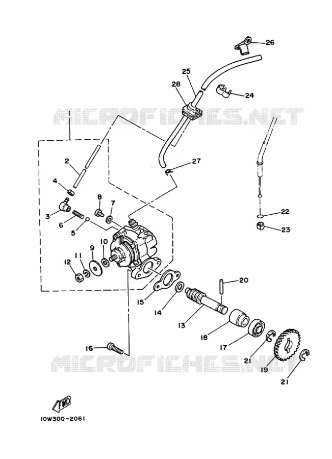 POMPE A HUILE Yamaha MOTO 125 1986 RDLC  RD125LC