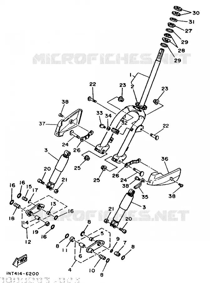 FOURCHE Yamaha SCOOTER 50 1990 CT  CT50S