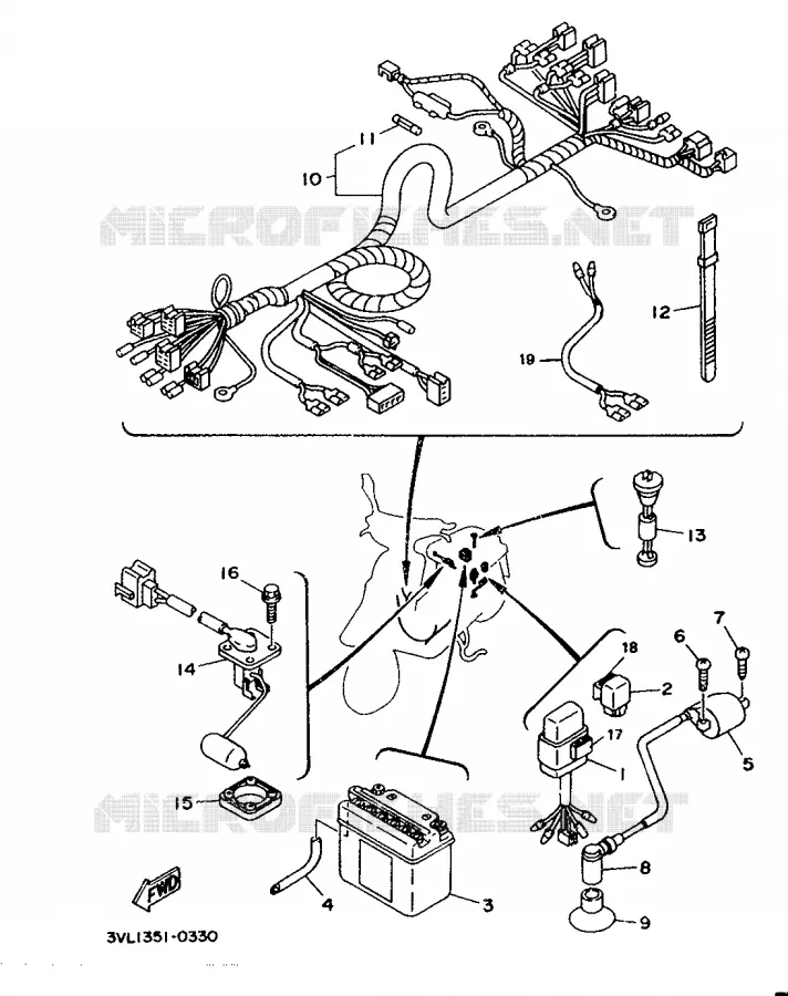 PARTIE ELECTRIQUE 2 Yamaha SCOOTER 50 1990 BOOSTER  CW50