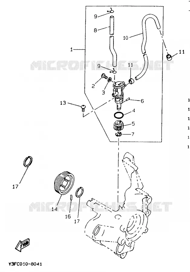 POMPE A HUILE Yamaha SCOOTER 50 1992 BOOSTER  CW50