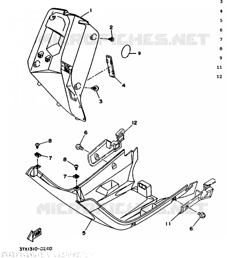 PROTEGE JAMBES Yamaha SCOOTER 50 1992 BOOSTER  CW50